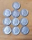 [Lot of 10] 90% Silver Roosevelt Dimes 1952 to 1964