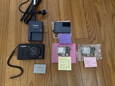 Canon PowerShot S100 Camera 5x Optical Zoom Black PARTS Shutter Button Issue