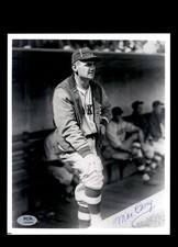 Max Carey PSA DNA Signed 8x10 Photo Autograph