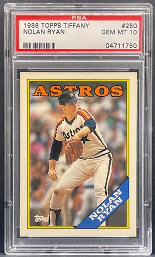 Nolan Ryan #250 1988 Topps Tiffany card