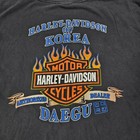 Harley Davidson of Korea Daegu Authorized Dealer T Shirt Mens Black Graphic Tee