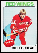 Bill Lochead, 1975-76 Topps, #103, Detroit Red Wings,
