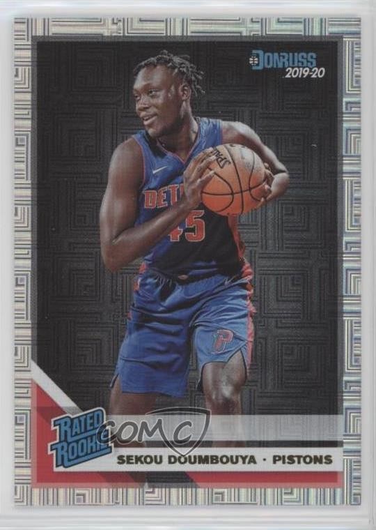 2019-20 Panini Donruss Rated Rookie Infinite Sekou Doumbouya #214 0b3