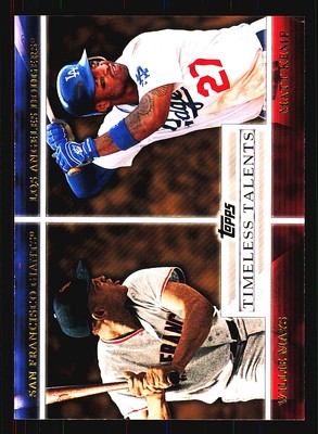 2012 Topps Willie Mays / Matt Kemp Timeless Talents