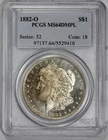 1882-O Morgan Silver $1 Dollar PCGS MS 64 DMPL Deep Mirror Proof Like