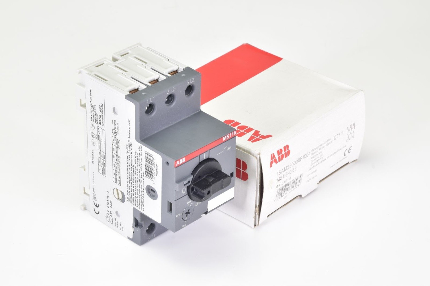 ABB 1SAM250000R1004, MS116-0.63, Manual Motor Starter
