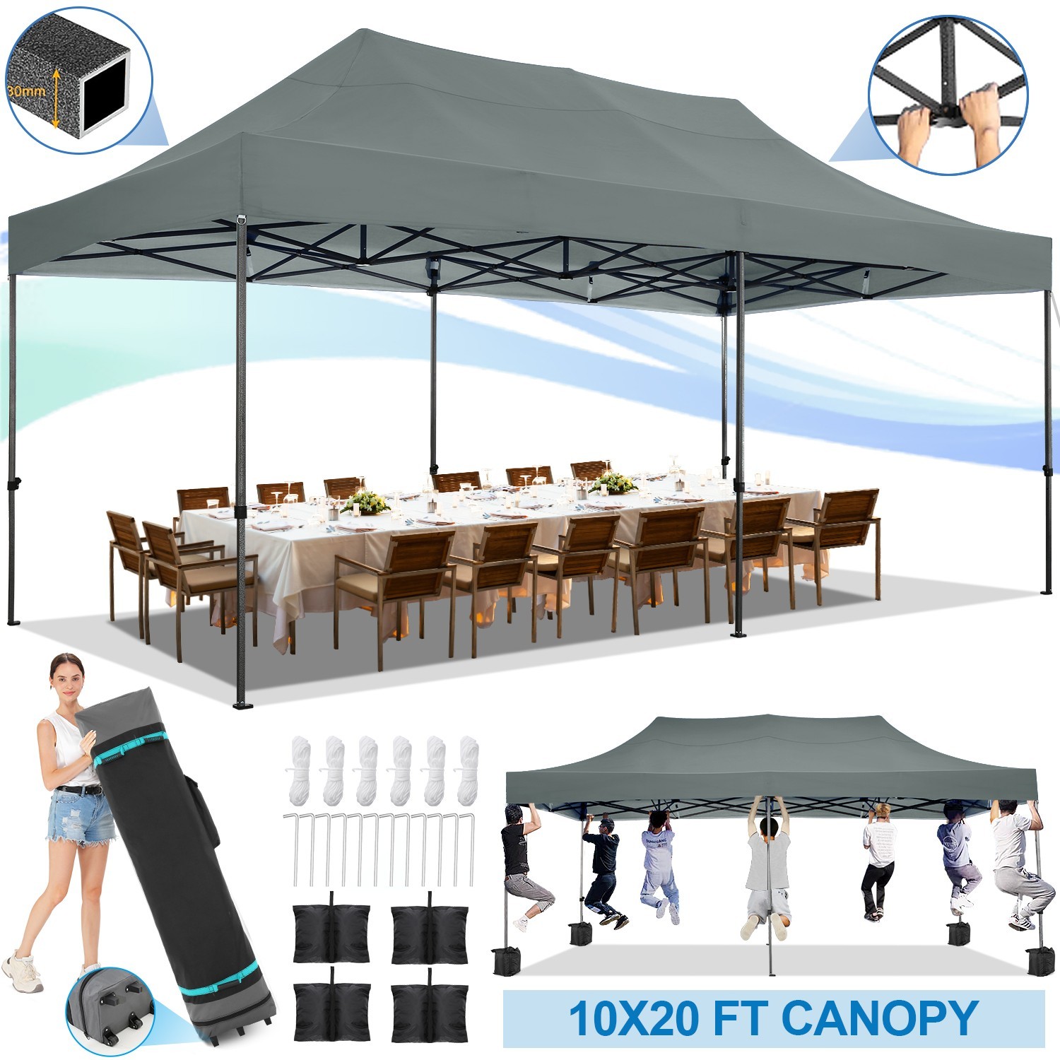 Tent Waterproof Outdoor Wedding Party Gazebo