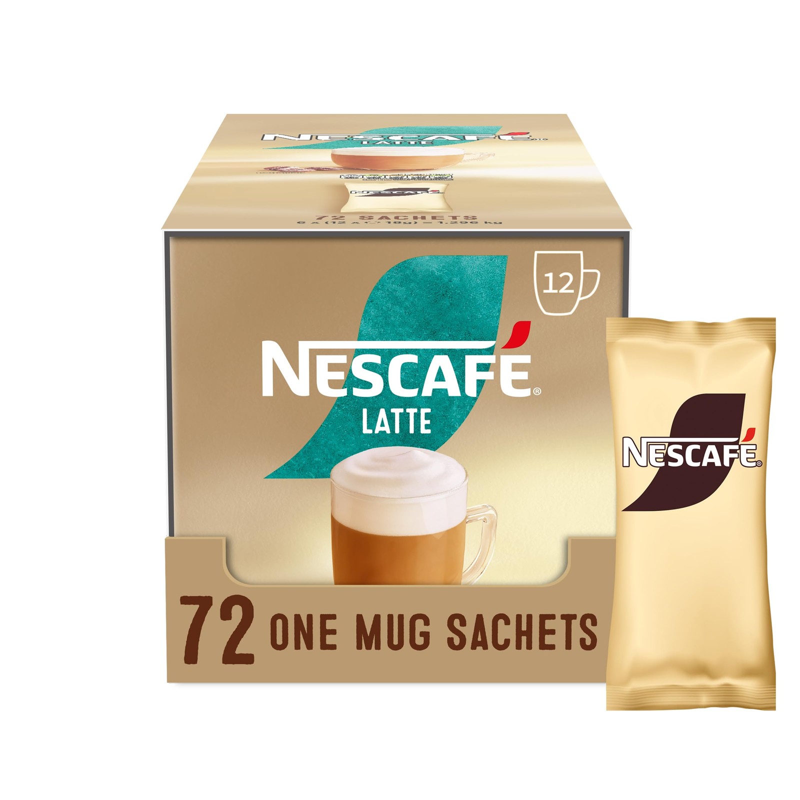 Nescafe Latte Coffee Instant Smooth Drink Add Water Sachets Pack Of 2 X 72x18g - Image 5