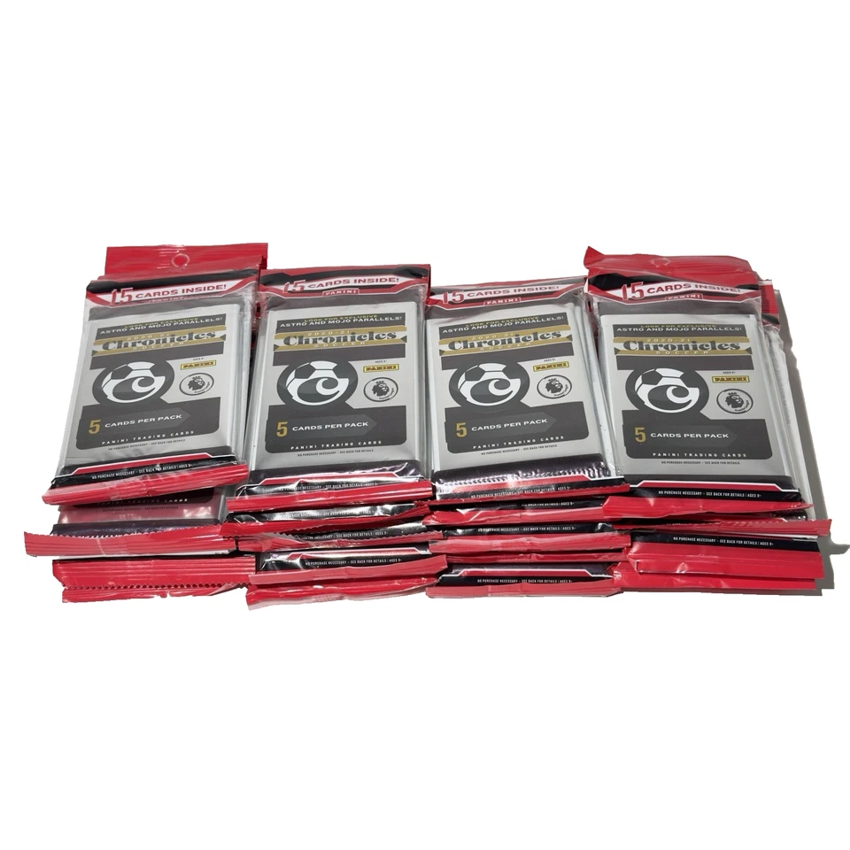 2020-21 Panini Chronicles Soccer 20x Cello Fat Pack Lot – Factory Sealed - Image 3 of 4