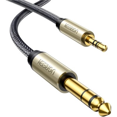 Aux Kabel 3.5mm auf 6.35mm Klinke, 1m, Verstärker, Gitarre, Mixer, Mikrofon