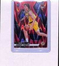 2024-25 Panini Mosaic #202 Johnny Furphy Red Fluorescent Mosaic