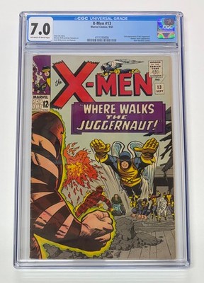 X-MEN #13. SEPTEMBER 1965. MARVEL. 7.0 CGC. HUMAN TORCH! 2ND APP OF JUGGERNAUT!