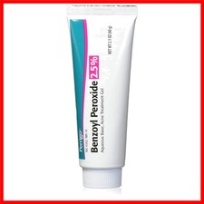 Gentle 2.5 Benzoyl Peroxide Acne Treatment Gel - 60gm Tube for Acne-Prone Skin