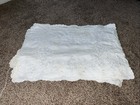 Victorian Fine Embroidered Linen White Floral Scalloped