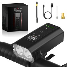 ISAMUTO Mini Bike Air Pump Portable 150PSI Fast Inflate Electric Bike Tire Pump