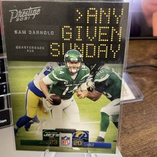 2021 Prestige Any Given Sunday #AGS-SD Sam Darnold Jets FOOTBALL Card Y6