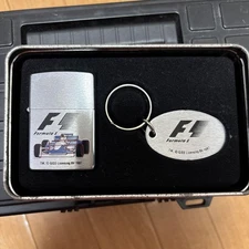 Zippo 1996 F1 Formula 1 Lighter Used Light Scratches Vintage