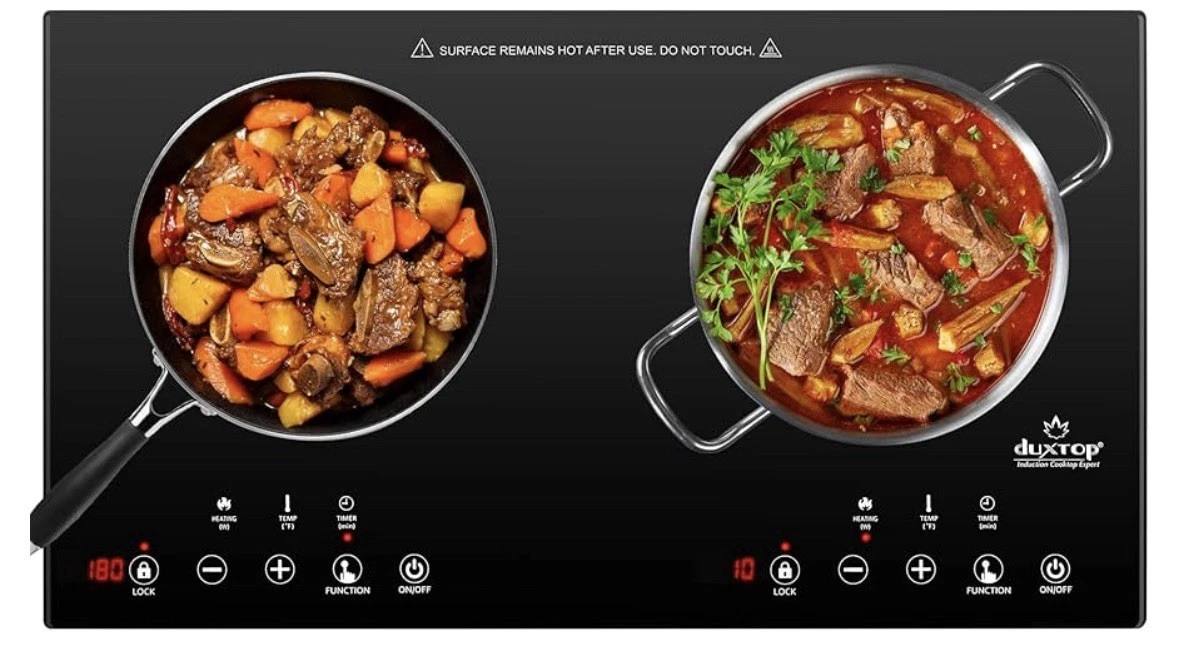 Duxtop 1800W Induction Cooktop 2 Burner Portable Touch Control Timer
Opens in a new window or tab