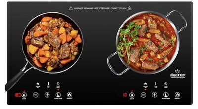 #ad Duxtop 1800W Induction Cooktop 2 Burner Portable Touch Control Timer $129.99