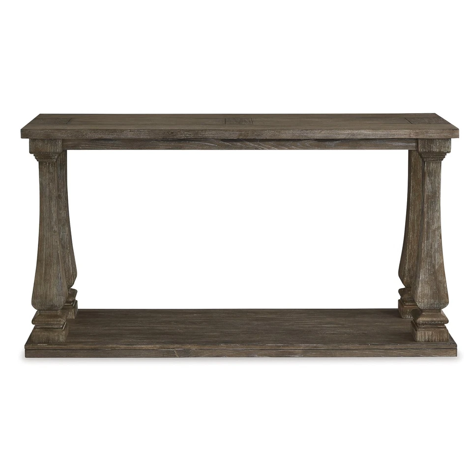 Johnelle Mallacar Vintage Sofa Console Table, Weathered Gray - Image 3 of 4