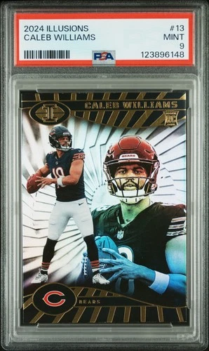 2024 Panini Illusions Caleb Williams #13 PSA 9