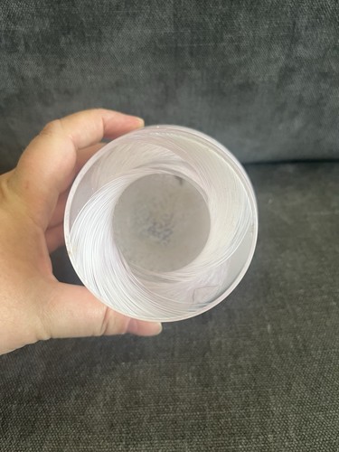 Vintage Caithness Pale Pink Swirl Glass Vase With Sticker - Picture 4 of 6