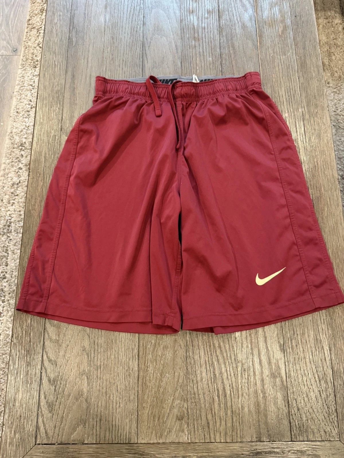 mens nike Dri Fit Flex Athletic Shorts Burgundy M