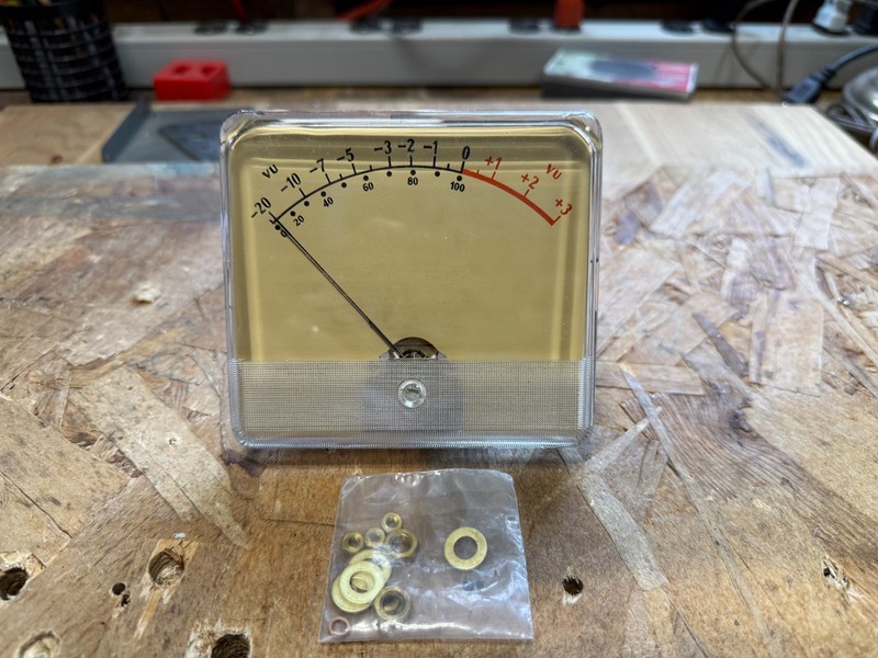 Vintage Triplett 420-PL VU Meter Level Indicator Panel Mount