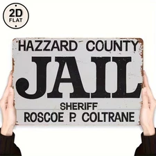 Metal Sign White Decorative Wall Art for Home, Bar, or Office 8X12 Inch 