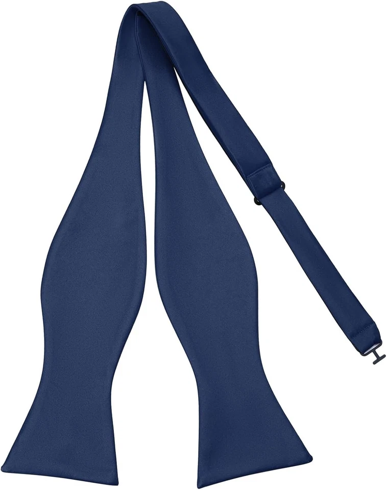 Pajarita de lujo azul marino con corbata - Hecha a mano para el distinguido caballero Foto 3 de 4