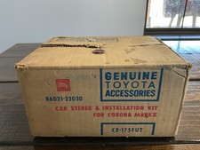 Vintage 1970s Genuine Toyota Accessories Corona Mark II Car Stereo Only IOB RARE