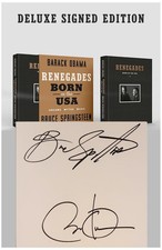 Bruce Sringsteen Barack Obama Signed Renegades Book