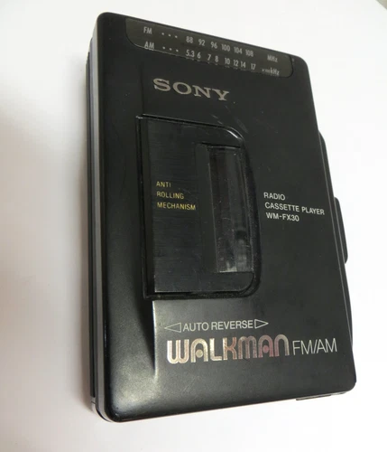 Sony Walkman WM-FX30 Cassette Player AM/FM Radio Auto Reverse Tested Works Porta