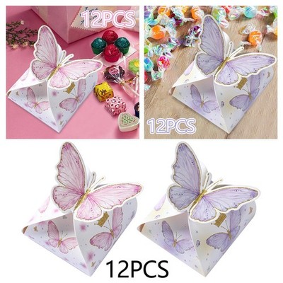 12x Schmetterlingsboxen Party Geschenkboxen Hochzeit Trend Deko leicht kreativ