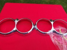 Chevrolet 1958 59 60 Corvette Head Light Bezels Nos Gm Trim Chevrolet 1958 59 60 Corvette Head Light Bezels Nos Gm Trim