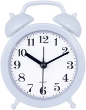 TXY Kids Alarm Clock - Double Bell Classic Home Cute Battery Operated Analog Min