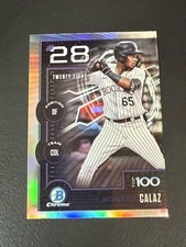 2025 Bowman Robert Calaz Scouts' Top 100 Chrome Refractor #BTP-28 Rockies