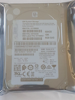 600 GB SAS 6GB IBM FRU: 00Y2430 ST600MM0009 10K rpm HDD 2.5 intern HDD Neu