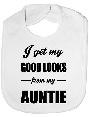 Lustiges Fütterungslätzchen Geschenk Ich bekomme gutes Aussehen von meiner Tante Tante Einheitsgröße