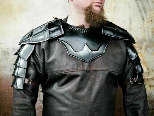 Medieval Berserk Guts shoulder armor, pair of pauldrons Metal gorget Cosplay new