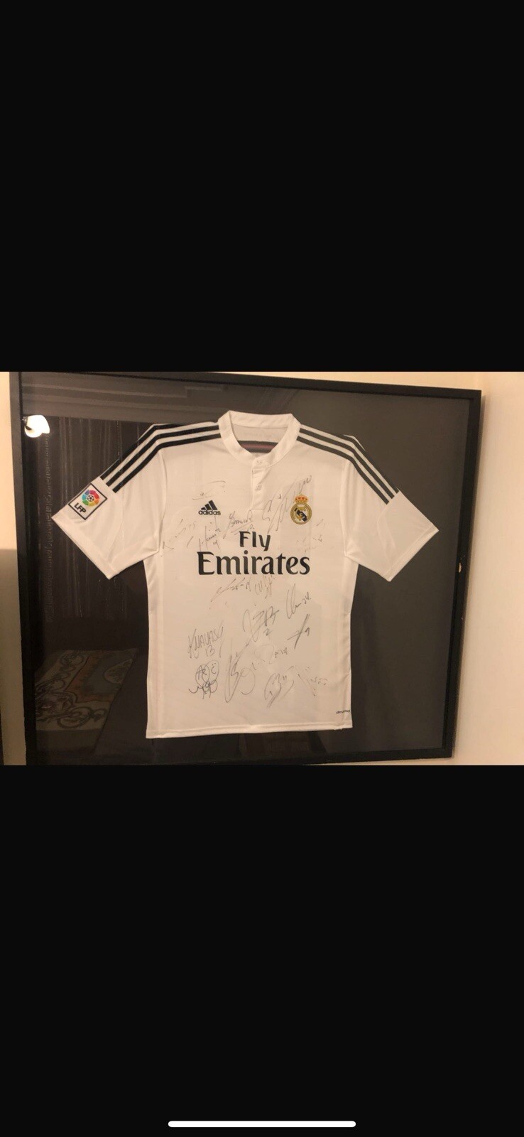 2014 /2015 TEAM SIGNED Real Madrid ADIDAS® JERSEY w/COA Ronaldo/benzema/bale