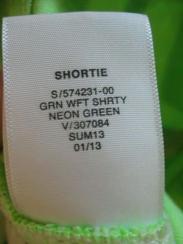 NEW Girls 7 GAPKIDS Jean Short SHORTS Neon Green Heart SHORTIE Roll Hem CutOff - Picture 8 of 10