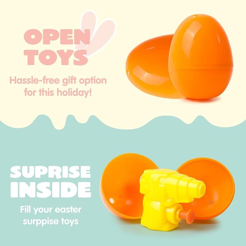 120Pcs Easter Eggs with Toys 60 Prefilled Stickers Assorted for Kids Party Favor - Picture 2 of 4