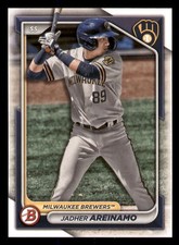 Jadher Areinamo 2024 Bowman #BP-2 Prospects Milwaukee Brewers