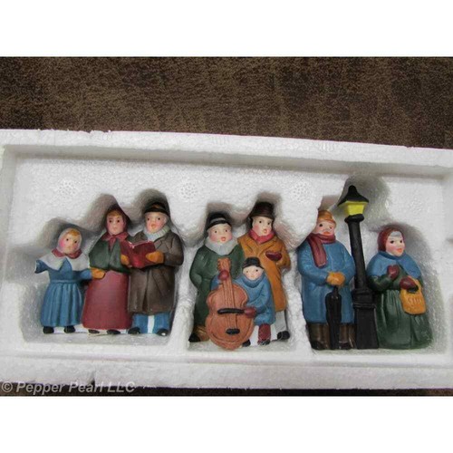 Department 56 Heritage Village Collection "Carolers" 3er Set Porzellan BESCHÄDIGT