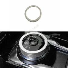 For Ford Escape Kuga 2020-2024 Silver Aluminum Console Gear Shift Knob Ring 1PCS