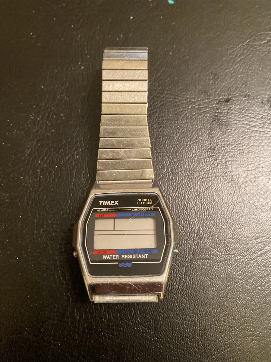 Vintage Timex Quartz Lithium Digital Watch For Parts