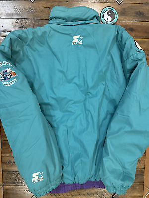 Vintage 90s Charlotte Hornets Big Shot logo starter jacket Vintage 90s Charlotte Hornets Big Shot logo starter jacket