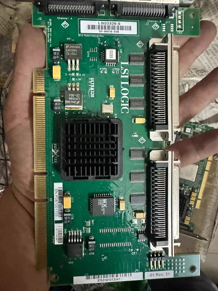 LSI 22320-S 375-3191 PCI-X SCSI RAID Card SG-XPCI2SCSI-LM320 For Sun Server - Image 2 of 2