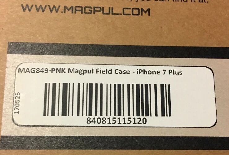 Magpul Field Case For Apple iPhone 8+/7+, Semi Rigid, Pink, Made In The USA - Image 3 of 4